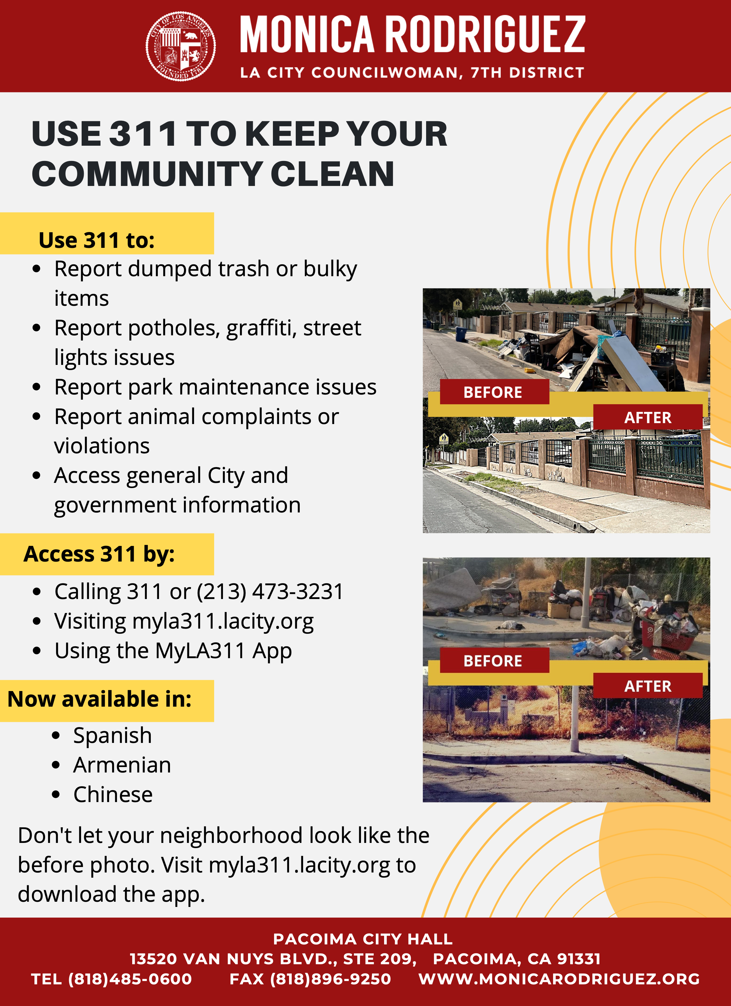 Use 311 to Keep Community Clean
